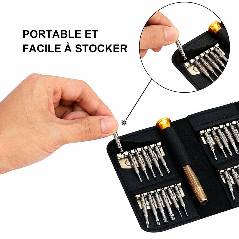 Ciaovie Mini Kit for Precision Screwdriver Repair Tools (25 pieces) | Siopsrl