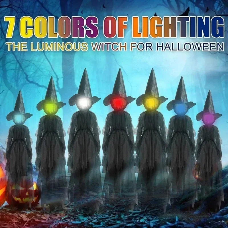 Siopsrl| Glowing Hand-Holding Halloween Witch Decor