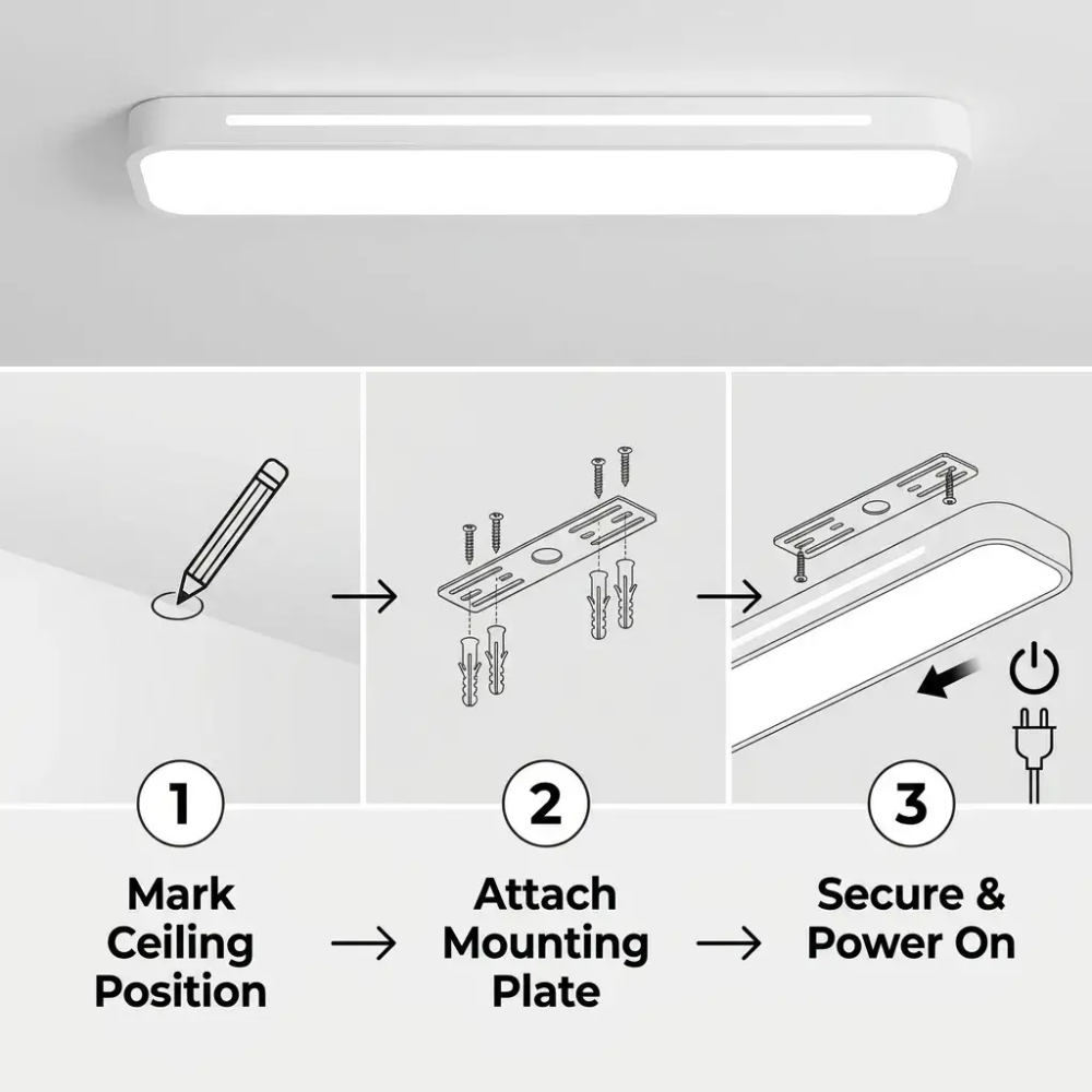 Siopsrl| NordicLine | Minimalist LED Ceiling Light in Nordic Design