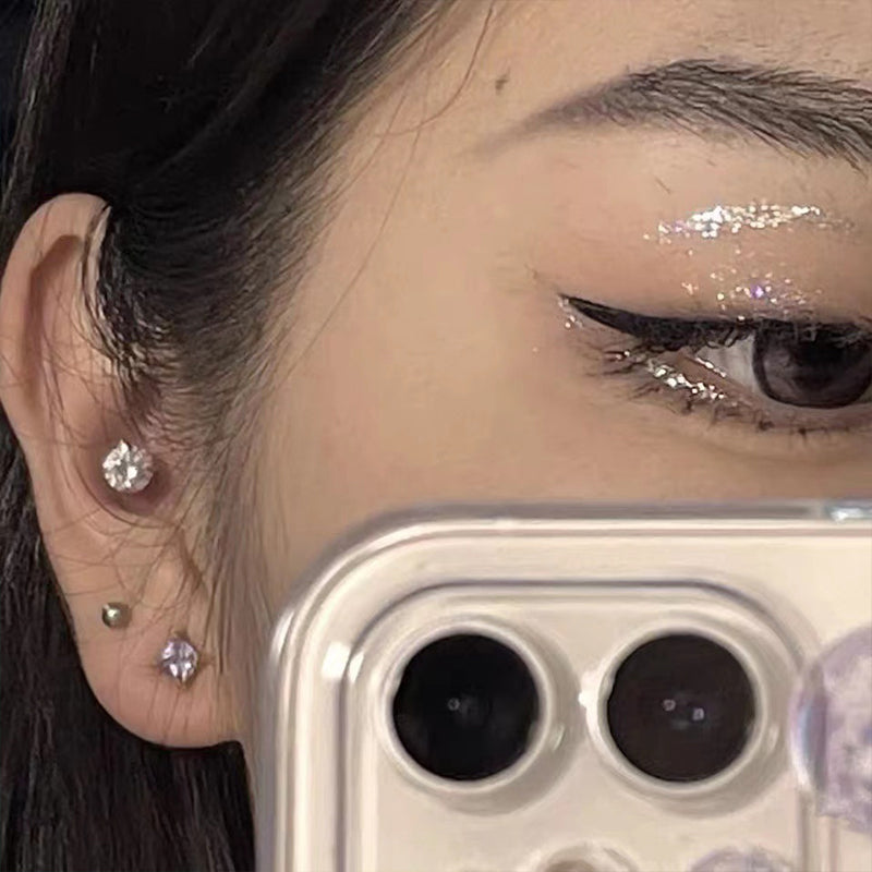 Siopsrl| Magnetic Zircon Stud Ear Clip