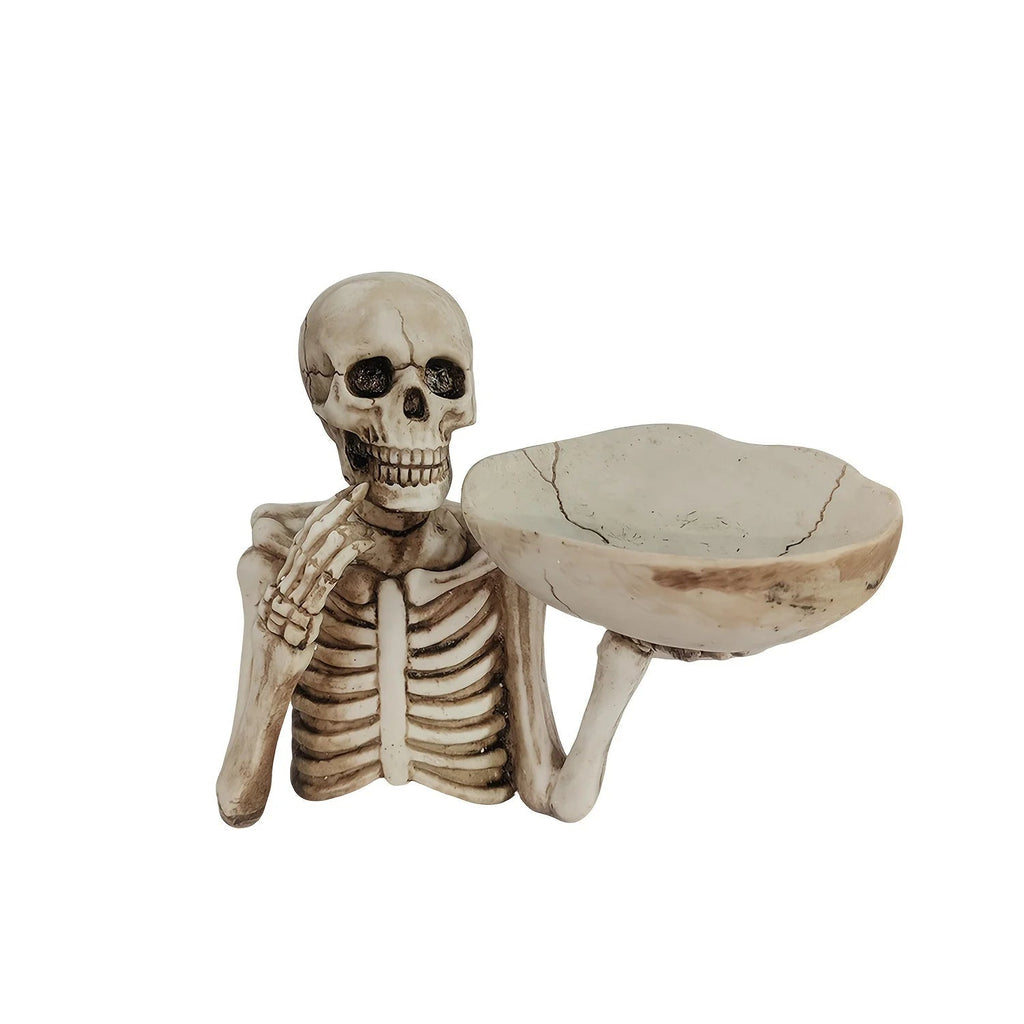 Siopsrl| Spooky Skeleton Halloween Candy Bowl