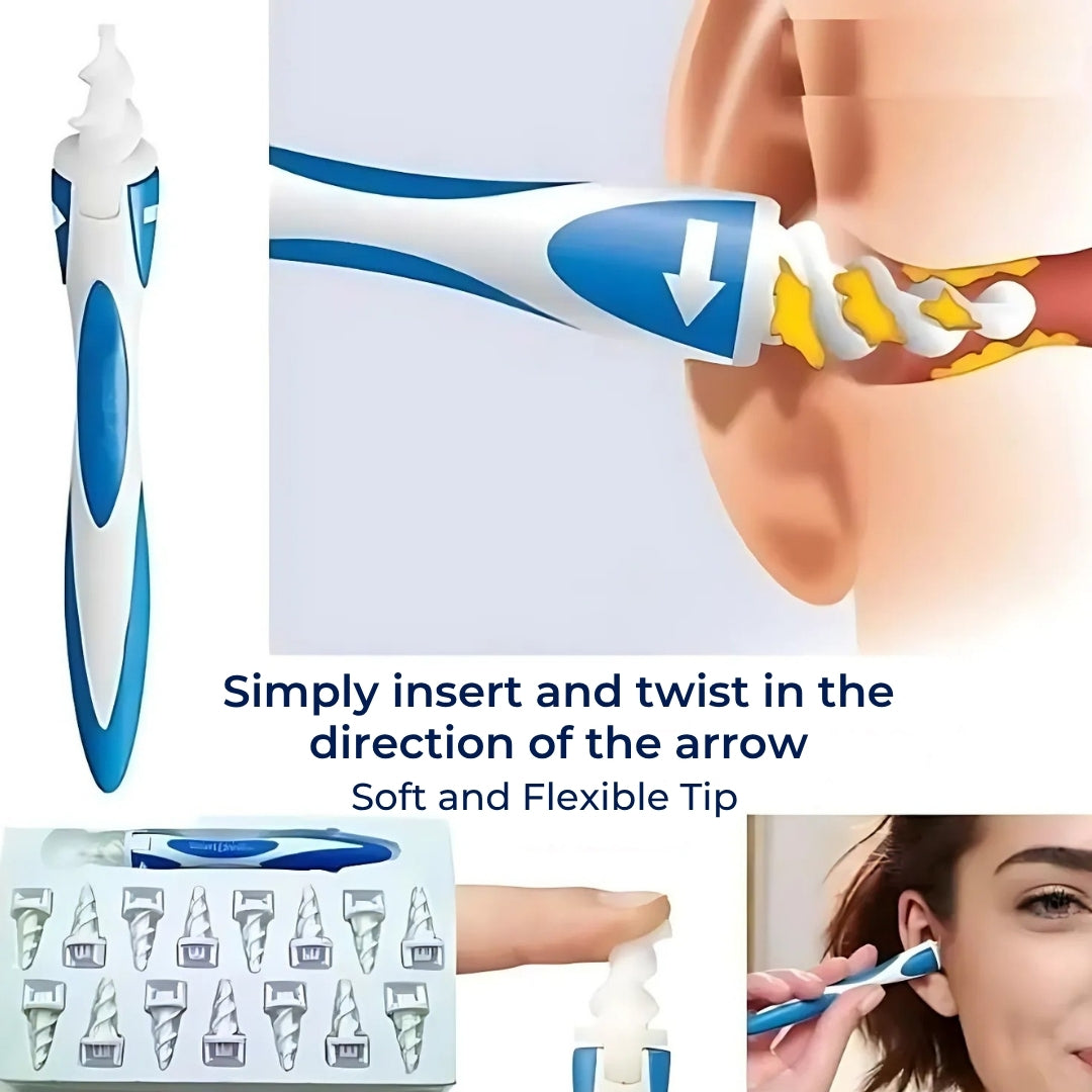 ClearEar | Silicone Earwax Remover – Safe – Non-Invasive – Flexible For Ear Hygiene – Hearing Comfort – Clarity & Itch Relief Siopsrl