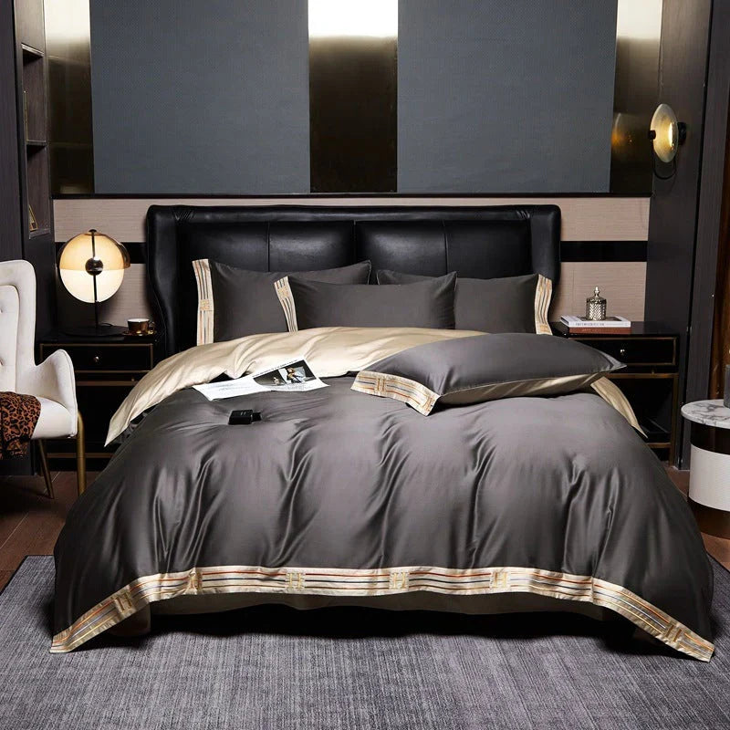 Siopsrl| Luxury Satin Bedding 4-Piece Set - OpulenceSleep