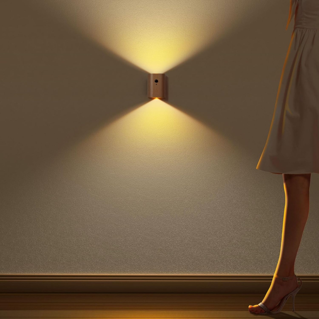 Siopsrl| Rechargeable LED Wall Light with Motion Sensor – Warm White