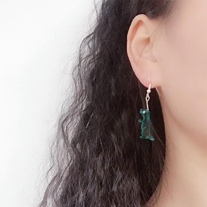 Siopsrl| Acrylic Small Dinosaur Earrings