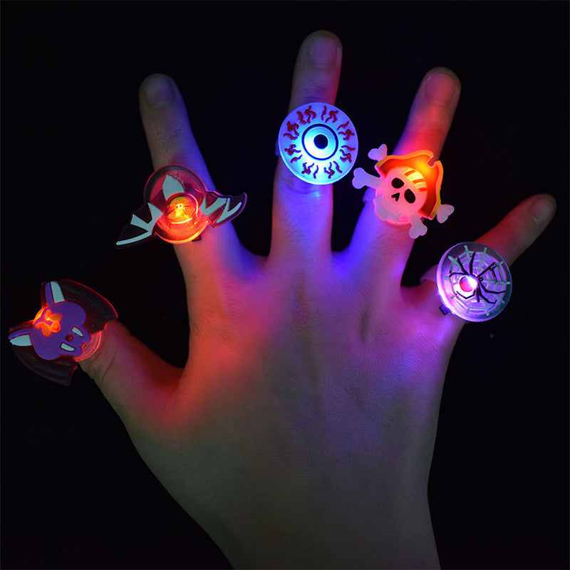 Siopsrl| Luminous Halloween Rings & Brooches