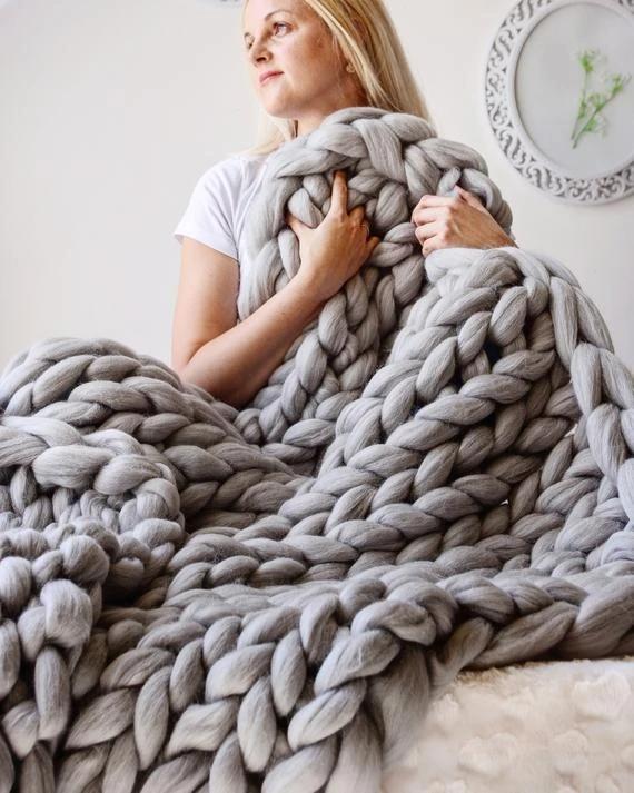 Siopsrl| Chunky Knit Blanket