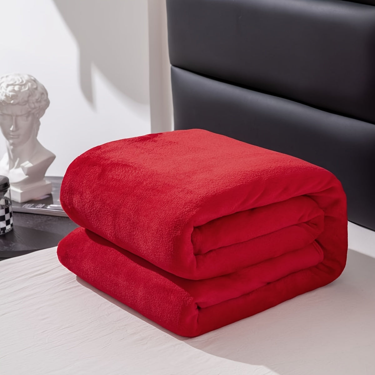 Siopsrl| Soft and warm gray flannel blanket for all seasons