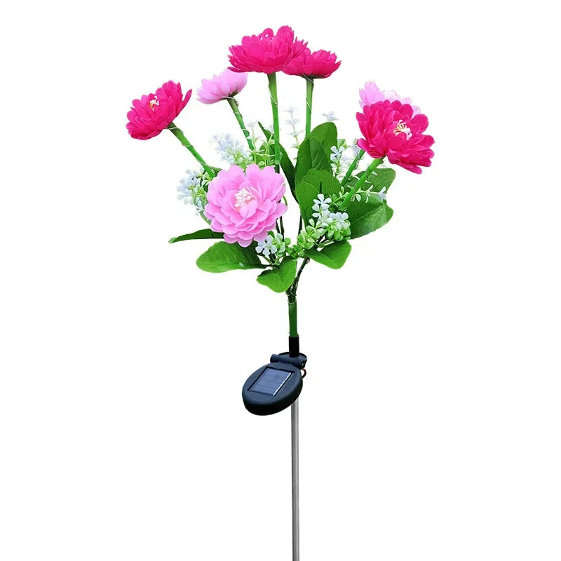 Siopsrl| Modern Outdoor Solar Lighting with 7 Flowers
