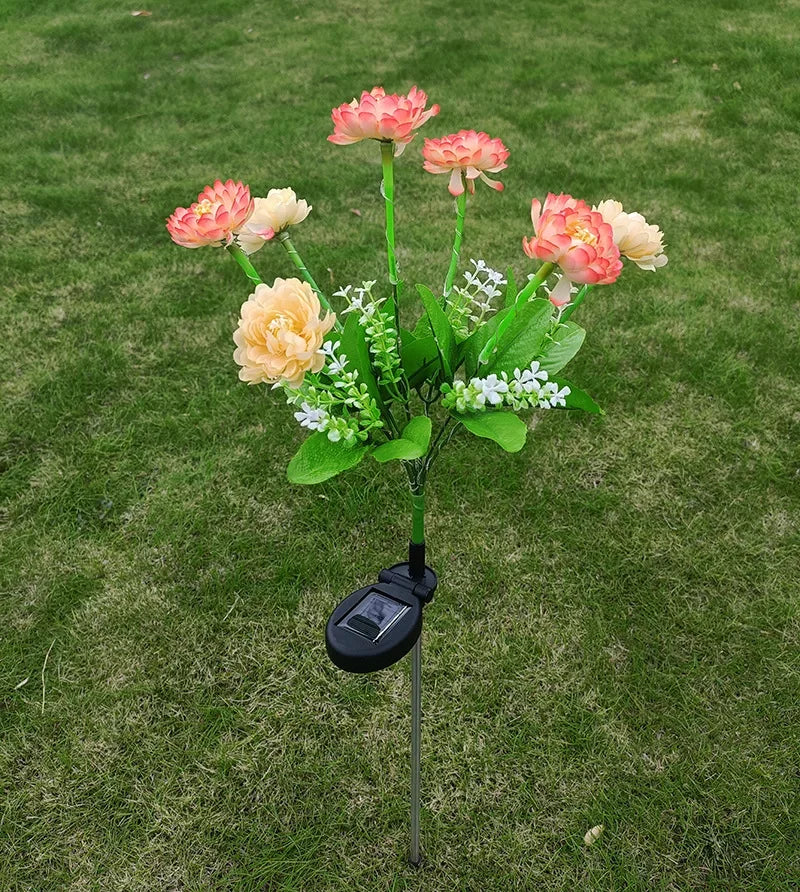 Siopsrl| Modern Outdoor Solar Lighting with 7 Flowers
