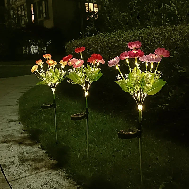 Siopsrl| Modern Outdoor Solar Lighting with 7 Flowers