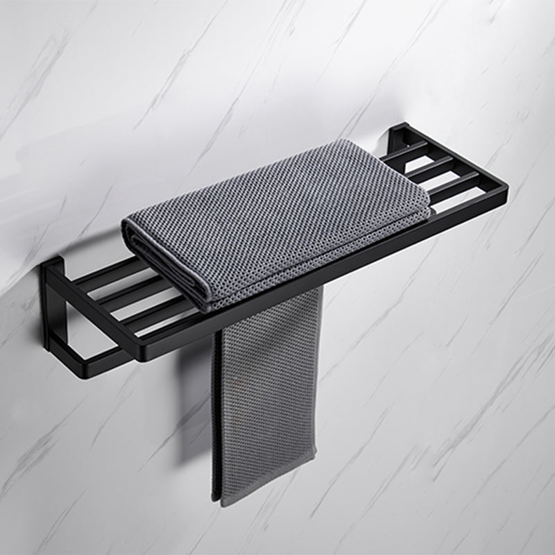 Siopsrl| Matte Black 5-piece modern bathroom accessory as individual piece or as set with towel bar