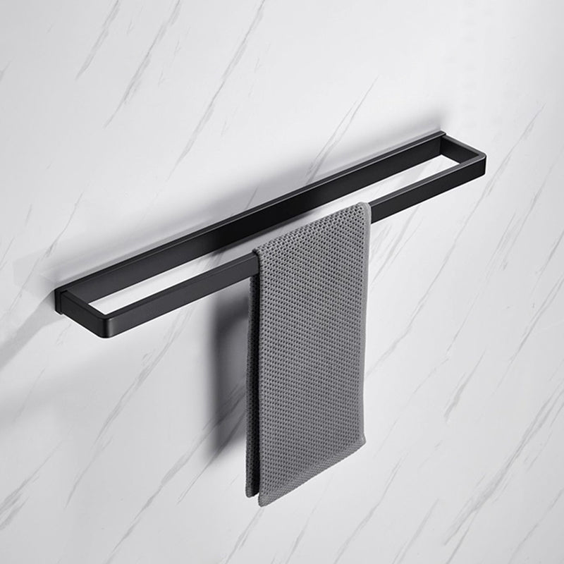 Siopsrl| Matte Black 5-piece modern bathroom accessory as individual piece or as set with towel bar