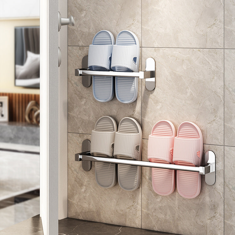 Siopsrl| 2-Piece Stainless Steel Slip Resistant Modern Chrome Bathroom Hardware Set