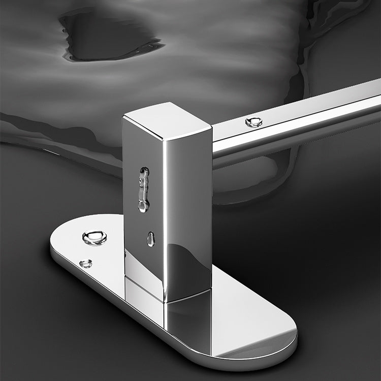 Siopsrl| 2-Piece Stainless Steel Slip Resistant Modern Chrome Bathroom Hardware Set