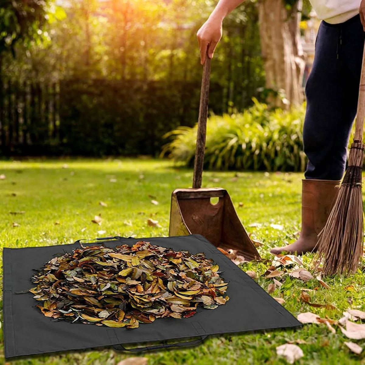 Siopsrl| Foldable Garden Waste Bag – Durable Leaf Collector