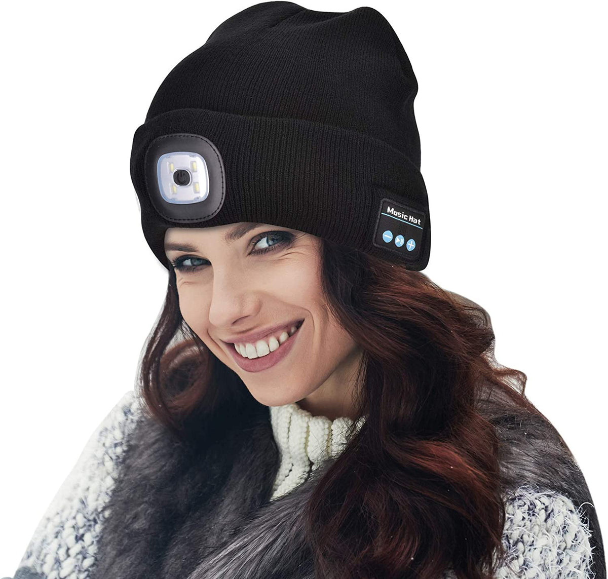 siopsrl | Bluetooth Beanie Hat Light Wireless Headphones