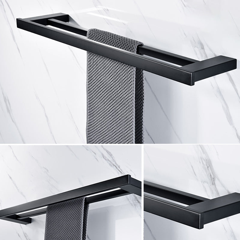 Siopsrl| 5-piece Modernism Bathroom Accessory Set in Matte Black Stainless Steel