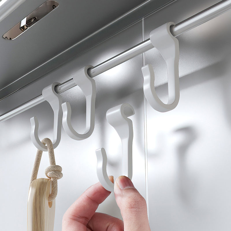 Siopsrl| 3-piece modern bathroom hardware set aluminum bathroom shelf in gray