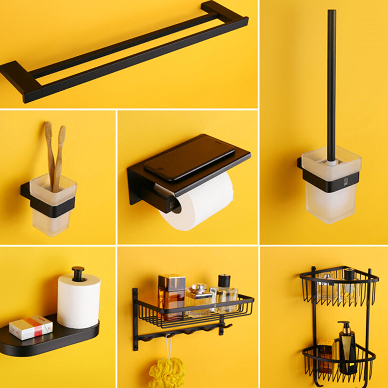 Siopsrl| Modern Bathroom Accessories Hardware Set Black Bathroom Accessories Hardware Set