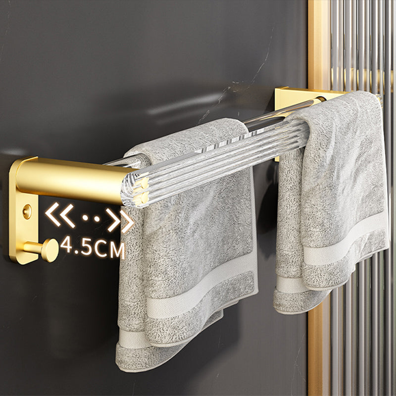 Siopsrl| 6-piece bathroom accessory set made of gold-colored metal bathroom hardware set