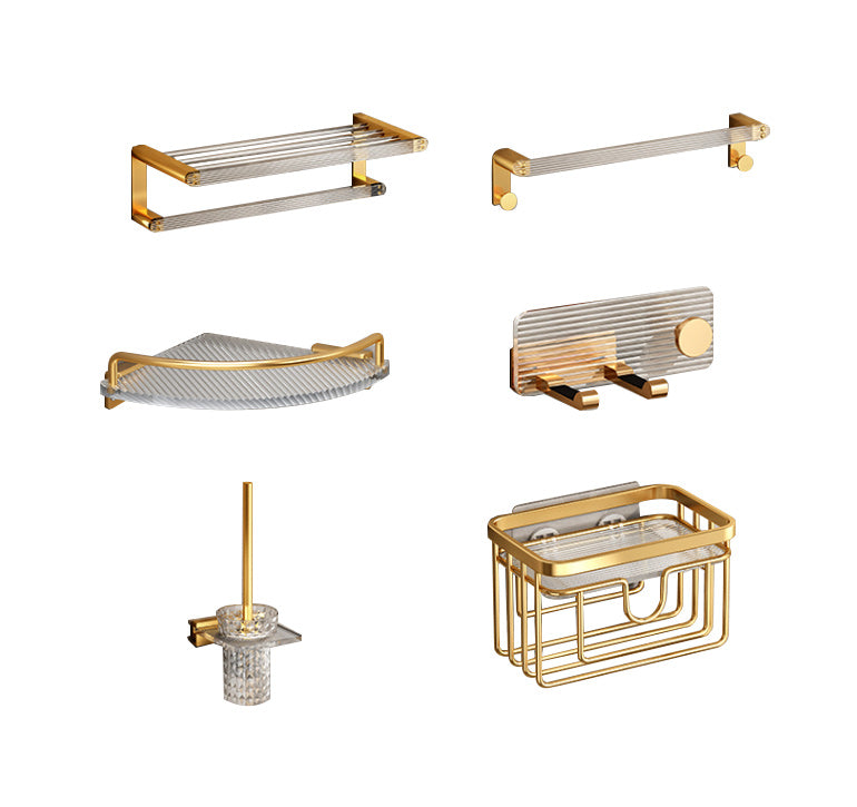 Siopsrl| Plastic Modern Bathroom Accessories Hardware Set with Bathroom Shelf