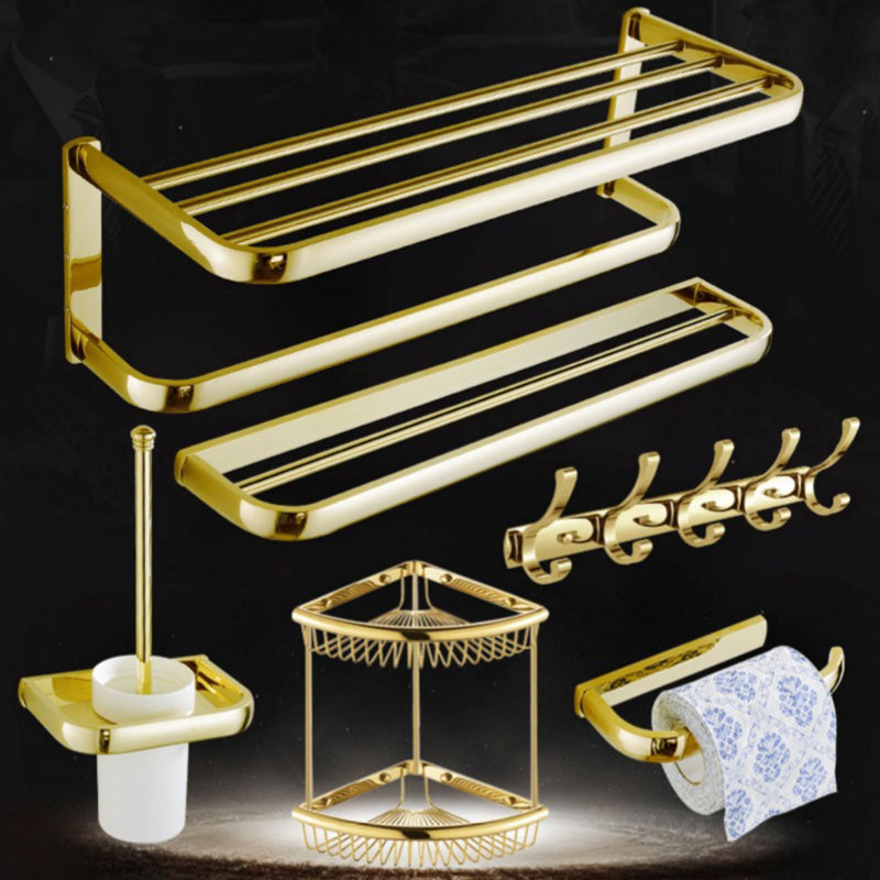 Siopsrl| Chrome/Gold Bathroom Accessories Set Modern Metal Bathroom Hardware Set