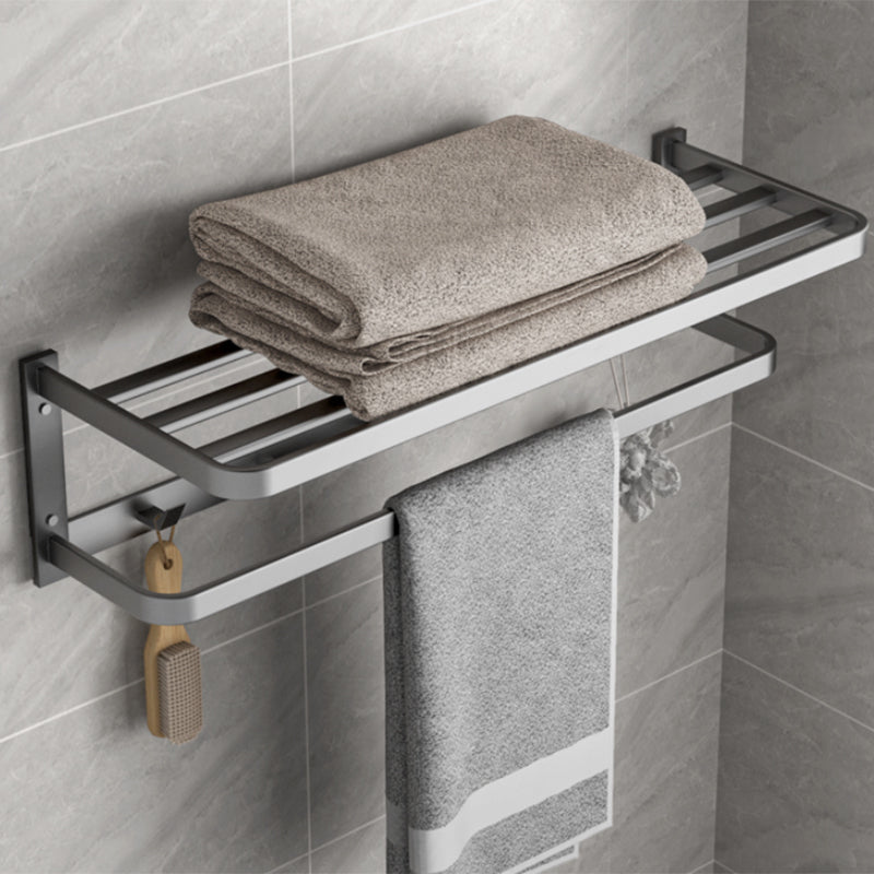 Siopsrl| Modern Gray Bathroom Accessory Kit Paper Holder Bath Shelf Bathroom Hardware Set