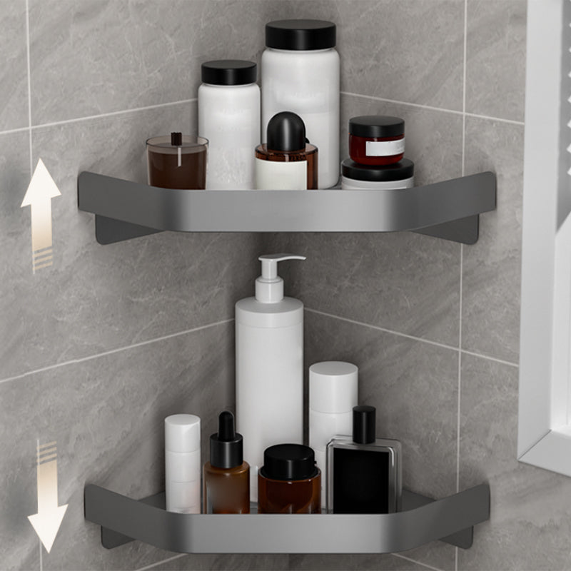 Siopsrl| Modern Gray Bathroom Accessory Kit Paper Holder Bath Shelf Bathroom Hardware Set