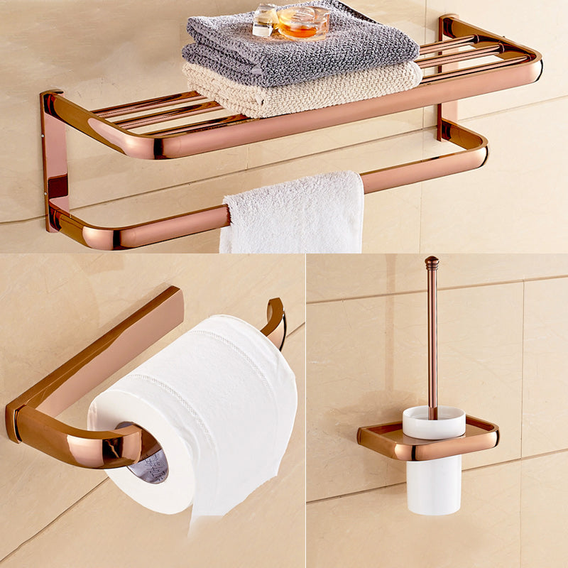 Siopsrl| 6-piece Bathroom Accessory Set Vintage Brass Bath Hardware Set