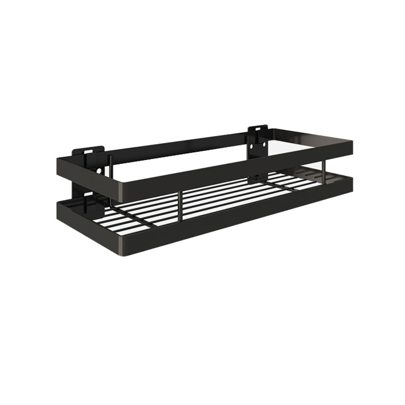 Siopsrl| 2-piece bathroom shelf made of matte black metal bathroom hardware set