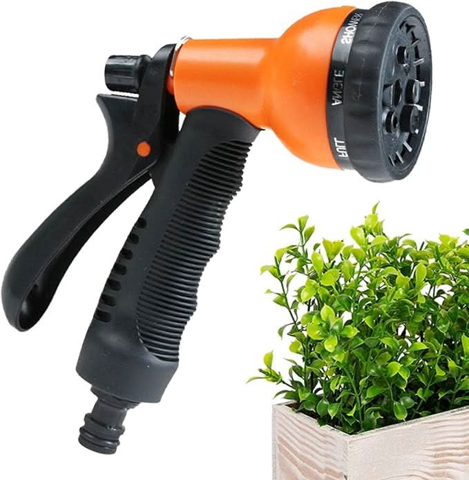 Siopsrl| 7-Function Garden Hose Nozzle – Adjustable Sprayer