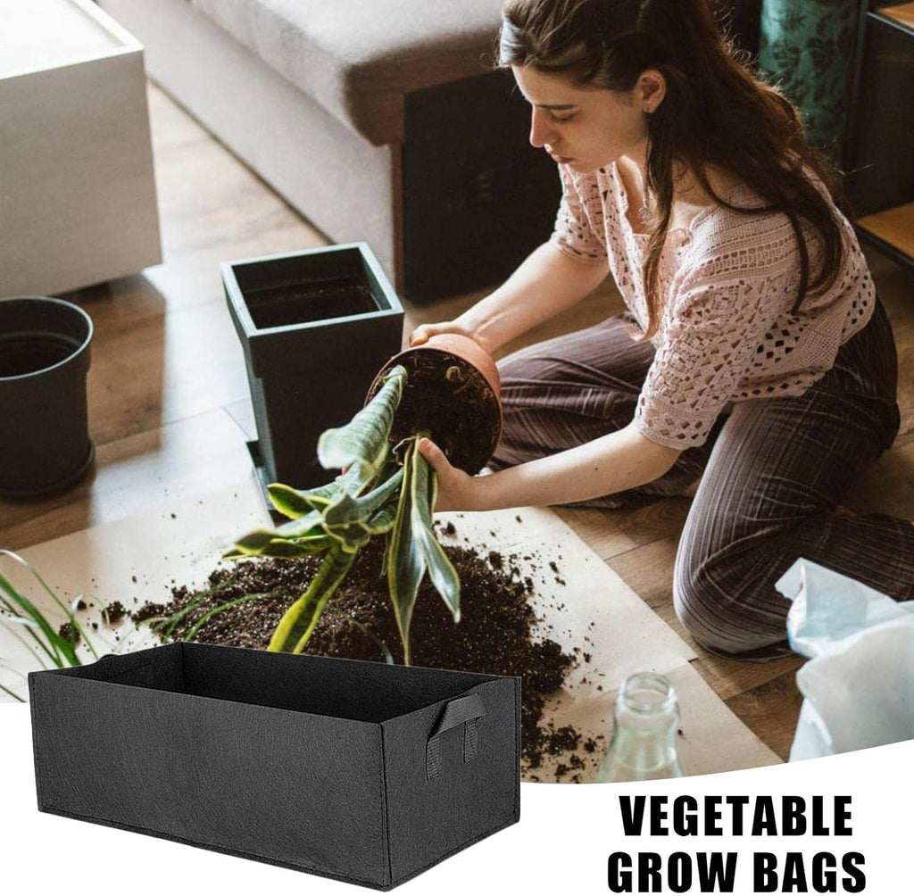 Siopsrl| Foldable storage box made of felt for plants with handles