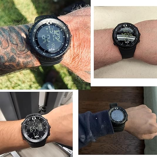 siopsrl | Henry Waterproof Men’s Digital Sports Watch – Shockproof, Tactical & LED Backlit Outdoor Timepiece