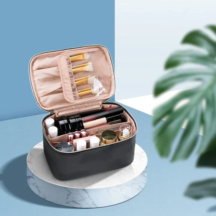Siopsrl| Practical Make-up Organizer for Traveling | With Compartments and Dividers