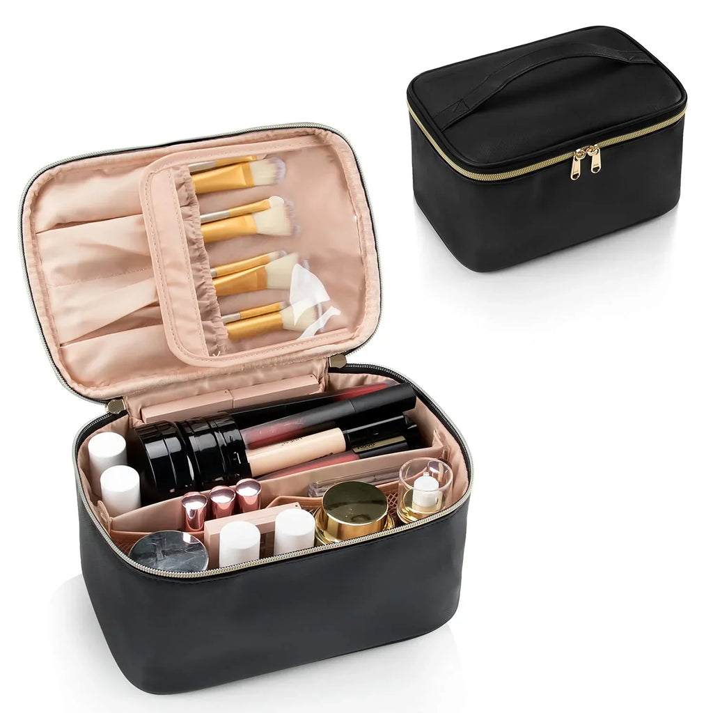 Siopsrl| Practical Make-up Organizer for Traveling | With Compartments and Dividers