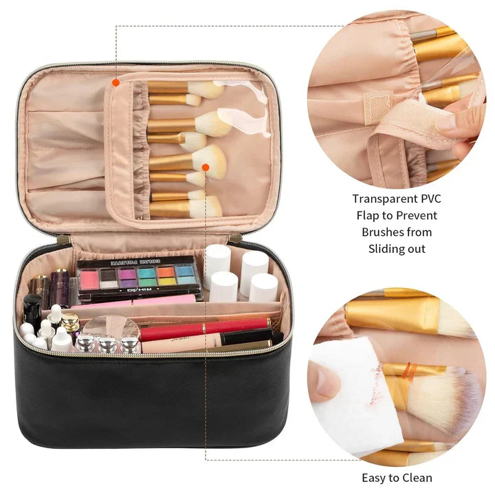 Siopsrl| Practical Make-up Organizer for Traveling | With Compartments and Dividers