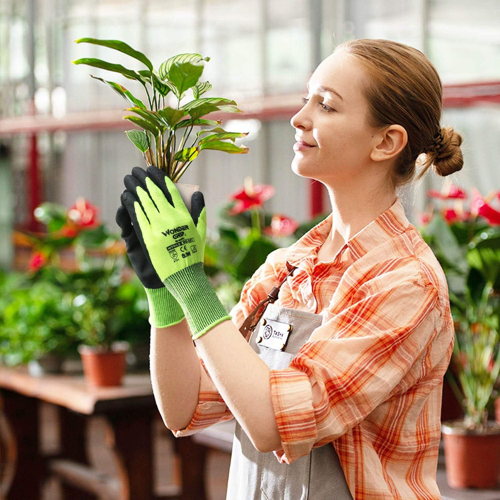 Siopsrl| Work Gloves with Wonder Grip – Non-Slip Gloves for Gardening and Craftsmanship
