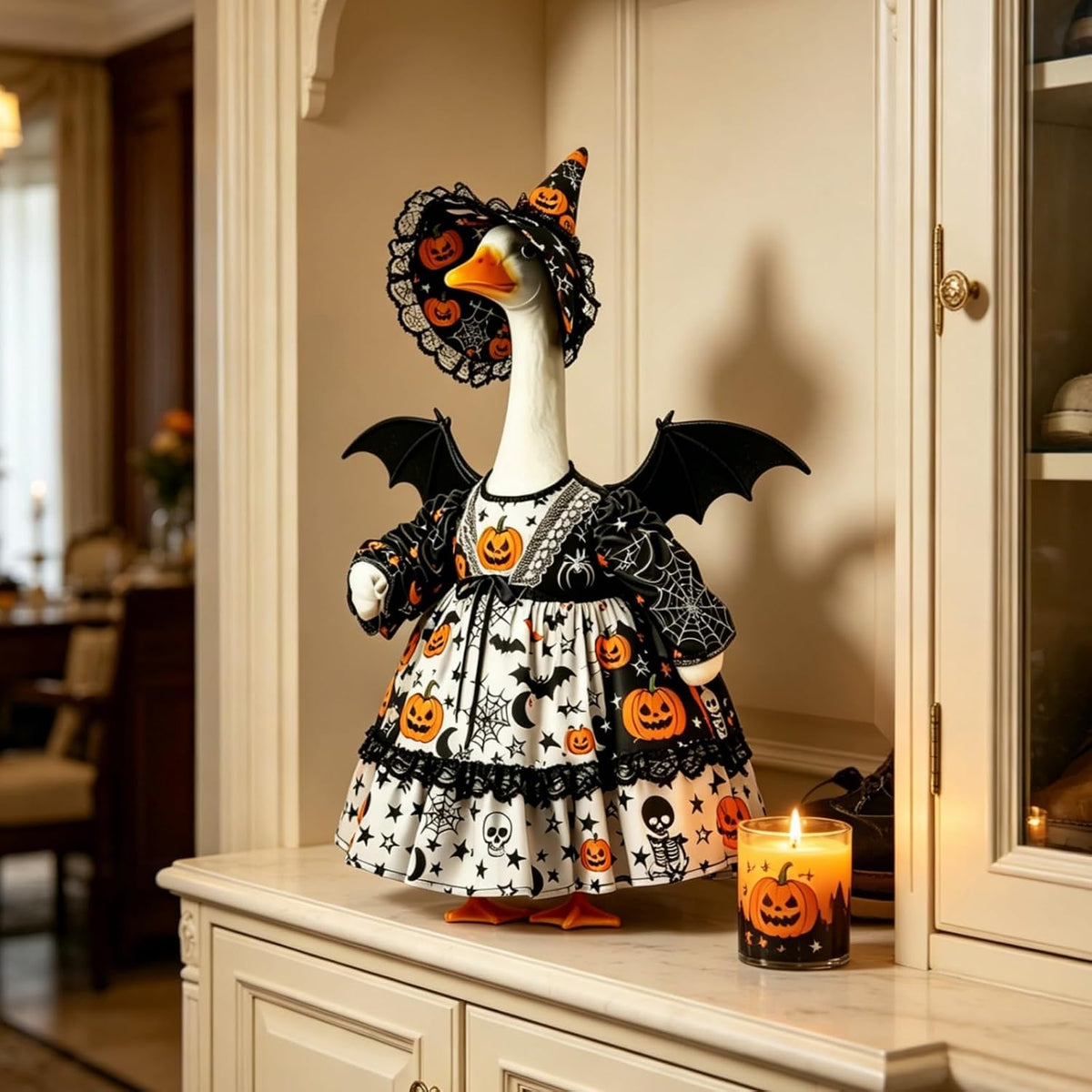 🎃 Pumpkin Wizard Porch Goose Outfit