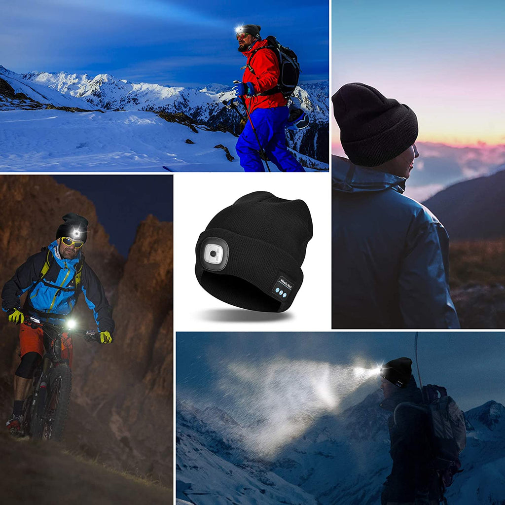 siopsrl | Bluetooth Beanie Hat Light Wireless Headphones