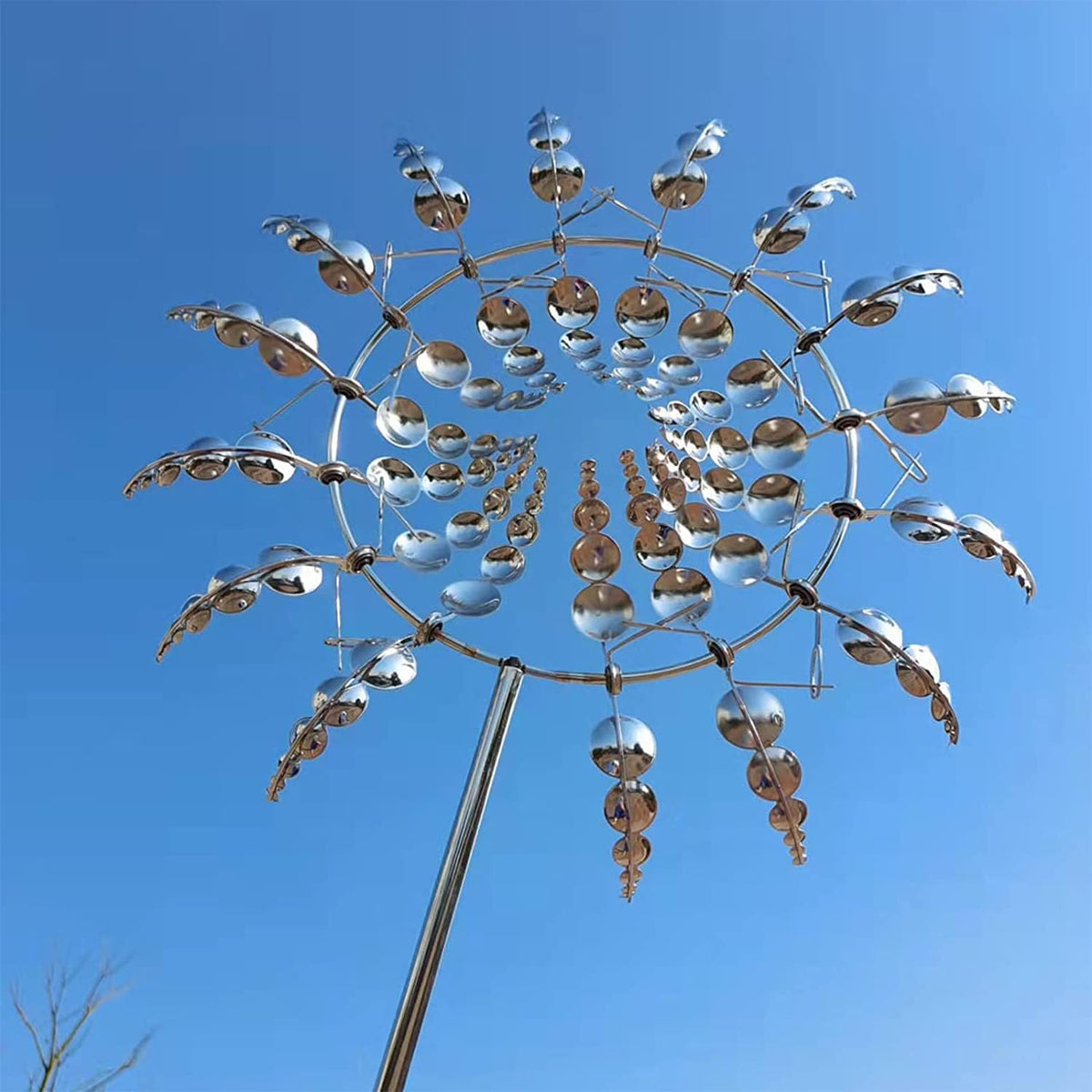 siopsrl Metal Wind Spinner for Garden