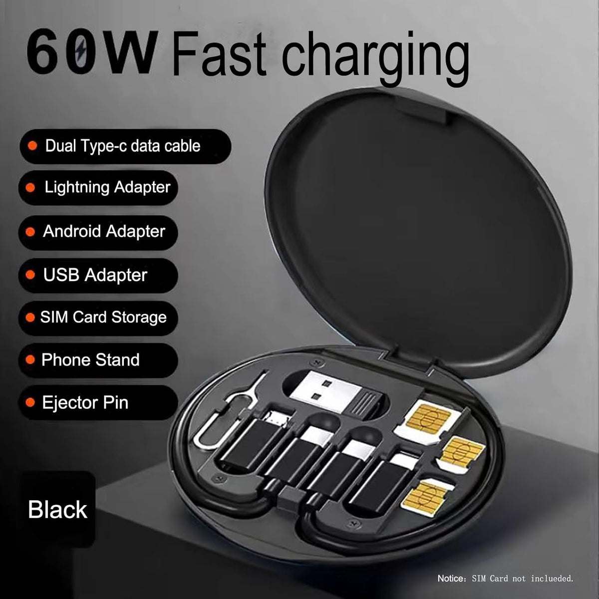 Multi USB Charging Adapter Cable Kit