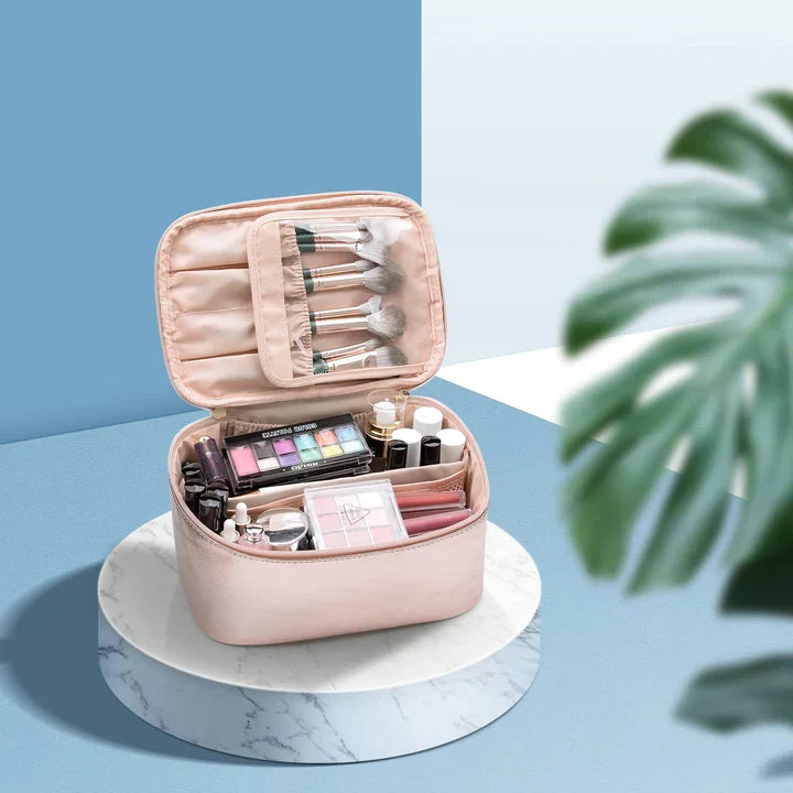 Siopsrl| Practical Make-up Organizer for Traveling | With Compartments and Dividers
