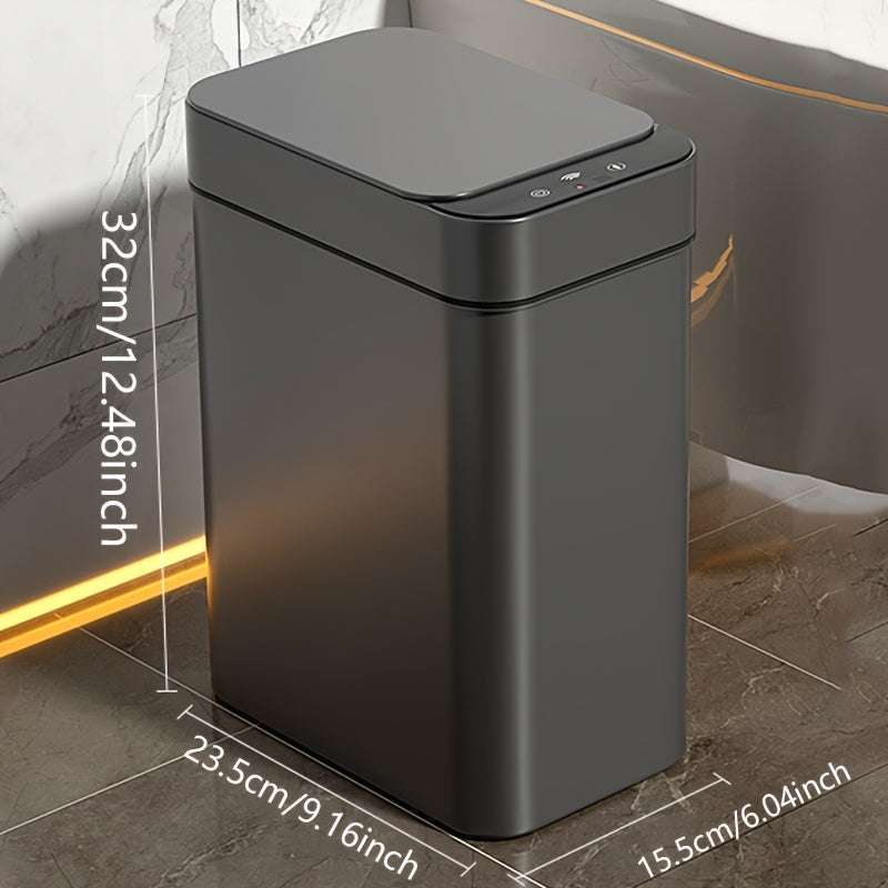 Siopsrl| Set of 2 Smart Sensor Trash Cans – Touchless and Compact (Black)