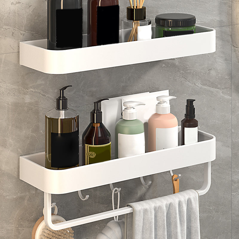 Siopsrl| White 2-piece Bathroom Hardware Modern Bathroom Accessories Set, Bathroom Shelf