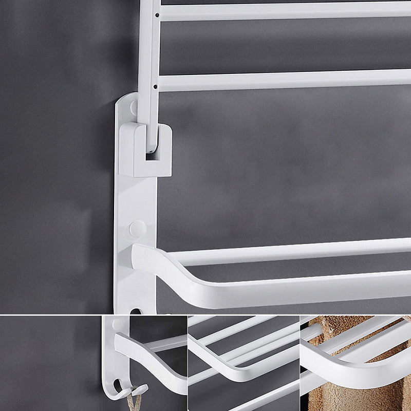 Siopsrl| White Bathroom Accessories Hardware Set Modern Bathroom Accessories Set, Towel Rack