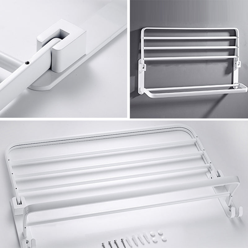 Siopsrl| White Bathroom Accessories Hardware Set Modern Bathroom Accessories Set, Towel Rack