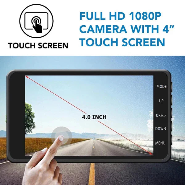 siopsrl |  Front And Rear Dash Cam Dashboard Camera For Car With Night Vision