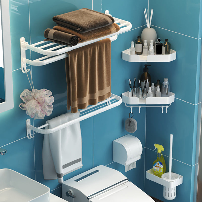 Siopsrl| Modern Bathroom Hardware Set White Metal Bathroom Accessory Set