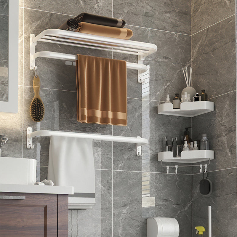 Siopsrl| Modern Bathroom Hardware Set White Metal Bathroom Accessory Set